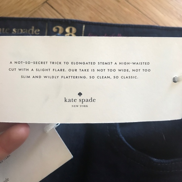 Kate Spade High-Waist Flare Jeans- Size 28- NWT - Picture 4 of 4